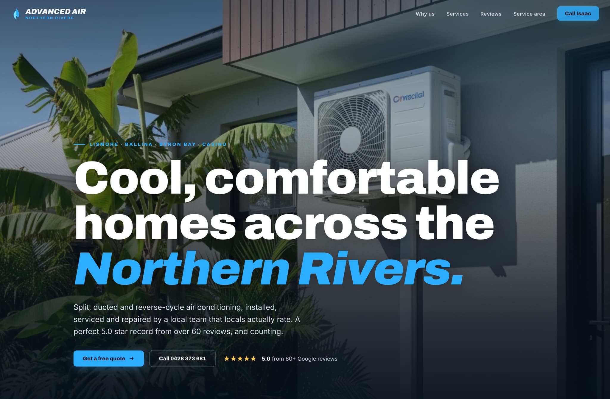 Advanced AIR Northern Rivers, Web Design project thumbnail