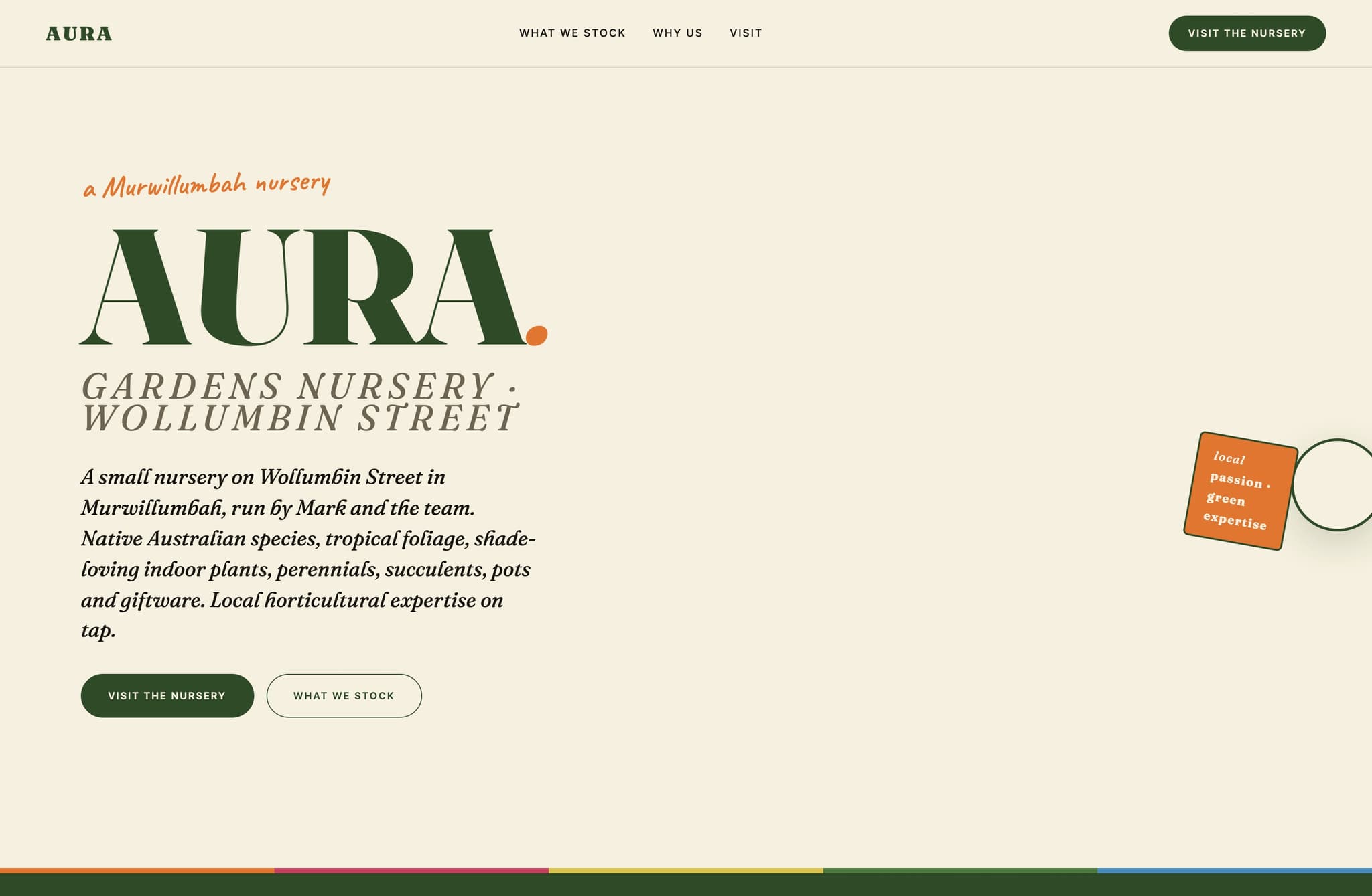 Aura Gardens, Web Design project thumbnail