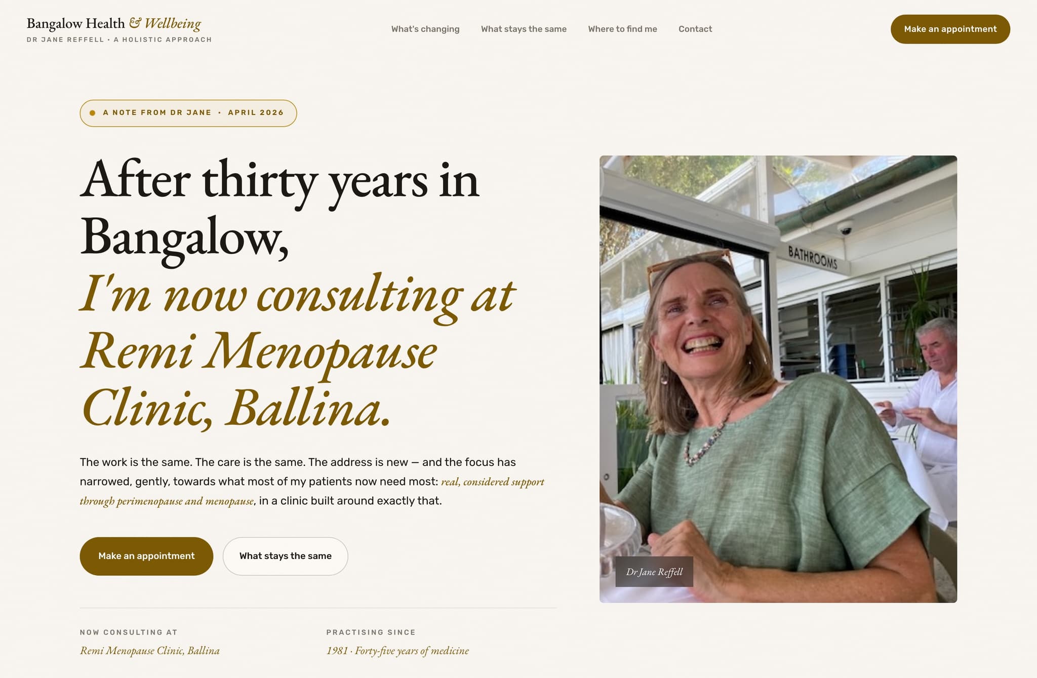 Bangalow Health AND Wellbeing, Web Design project thumbnail