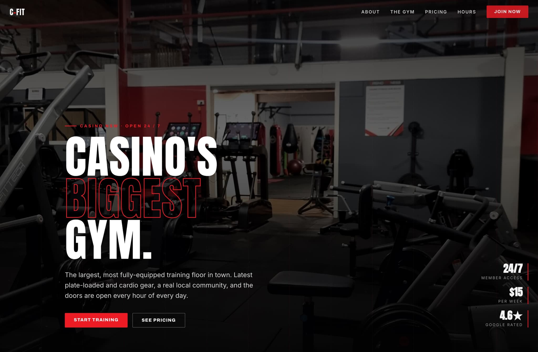 Casino Fitness, Web Design project thumbnail