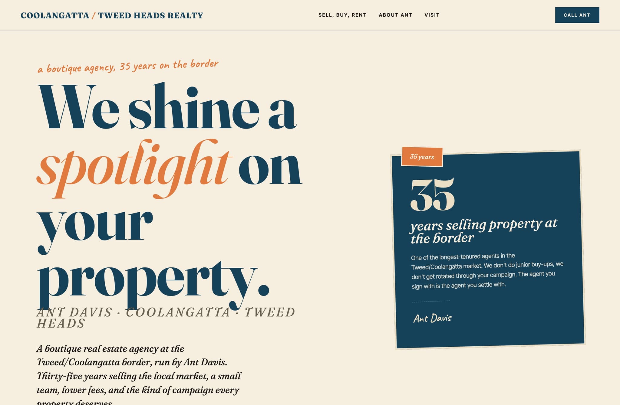 Coolytweed Realty, Web Design project thumbnail