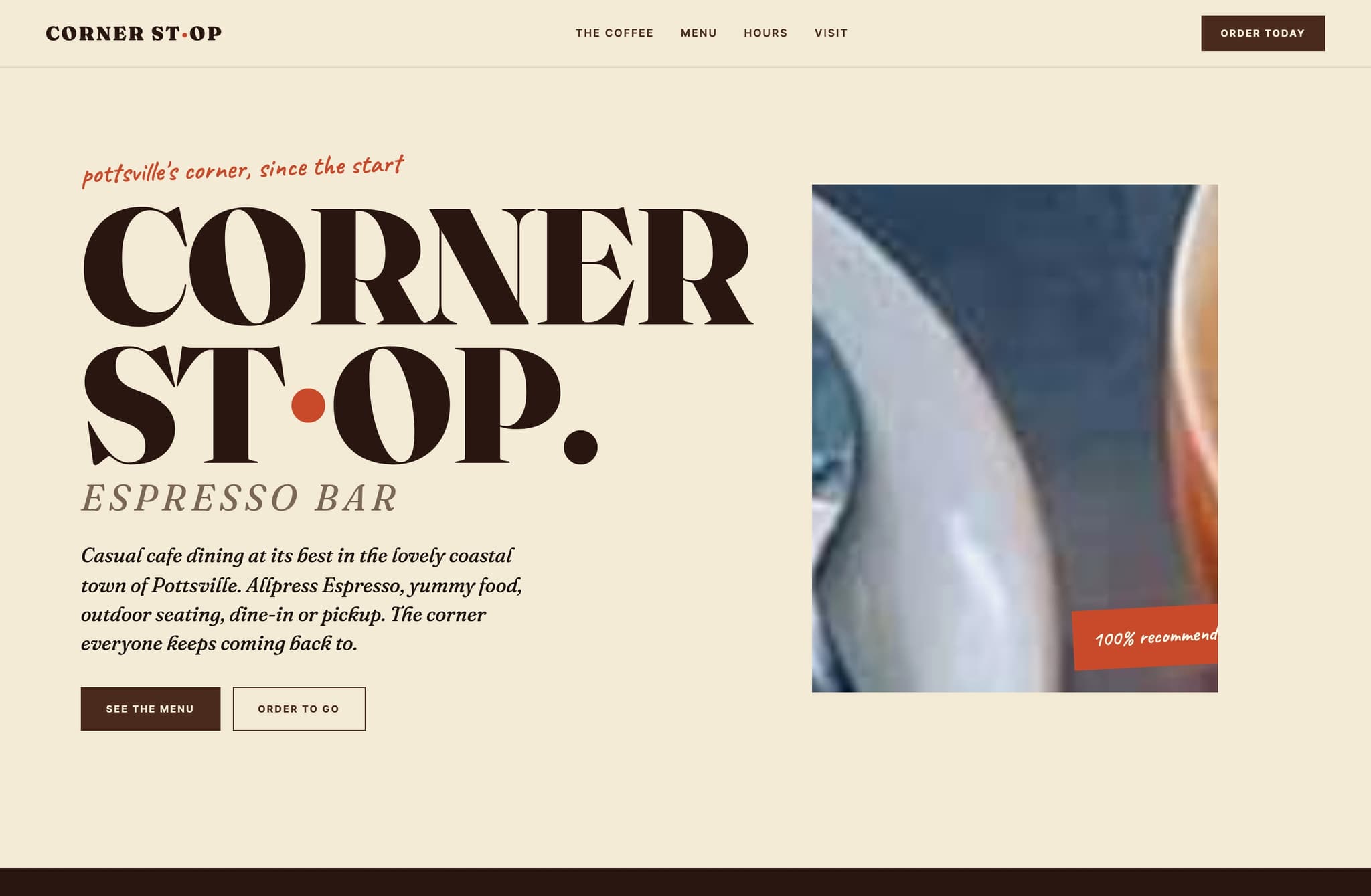 Corner Stop, Web Design project thumbnail