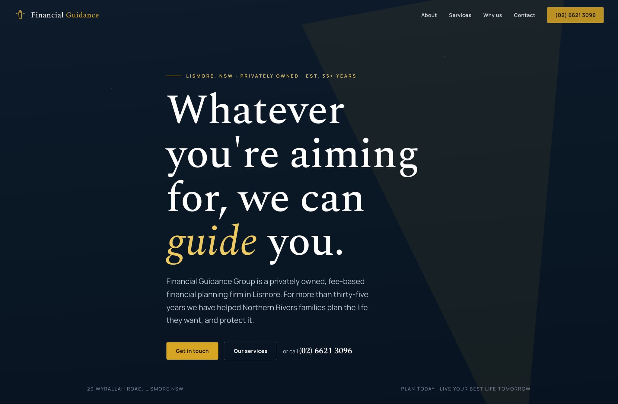 Financial Guidance Group, Web Design project thumbnail
