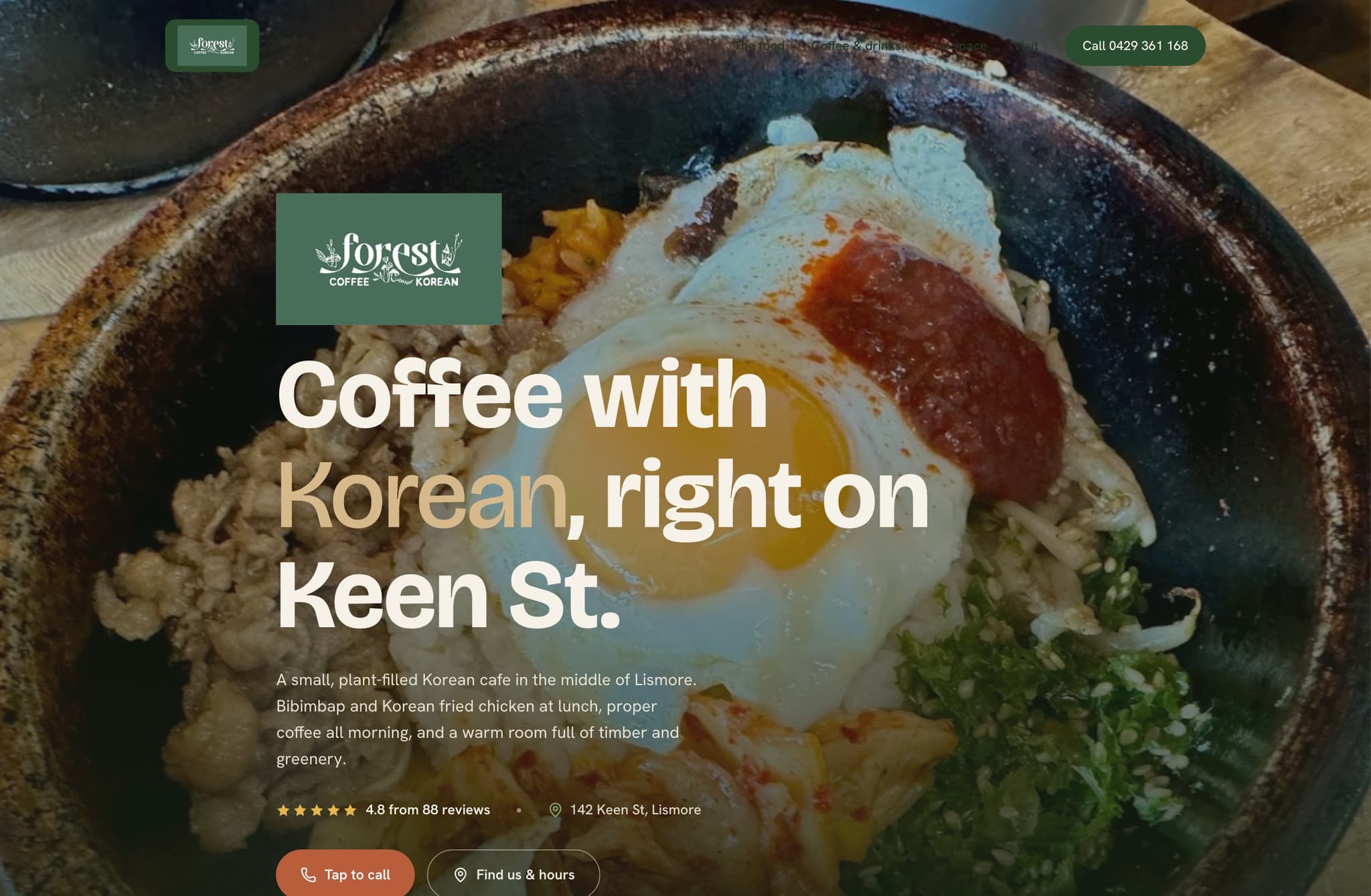 Forest Lismore, Web Design project thumbnail