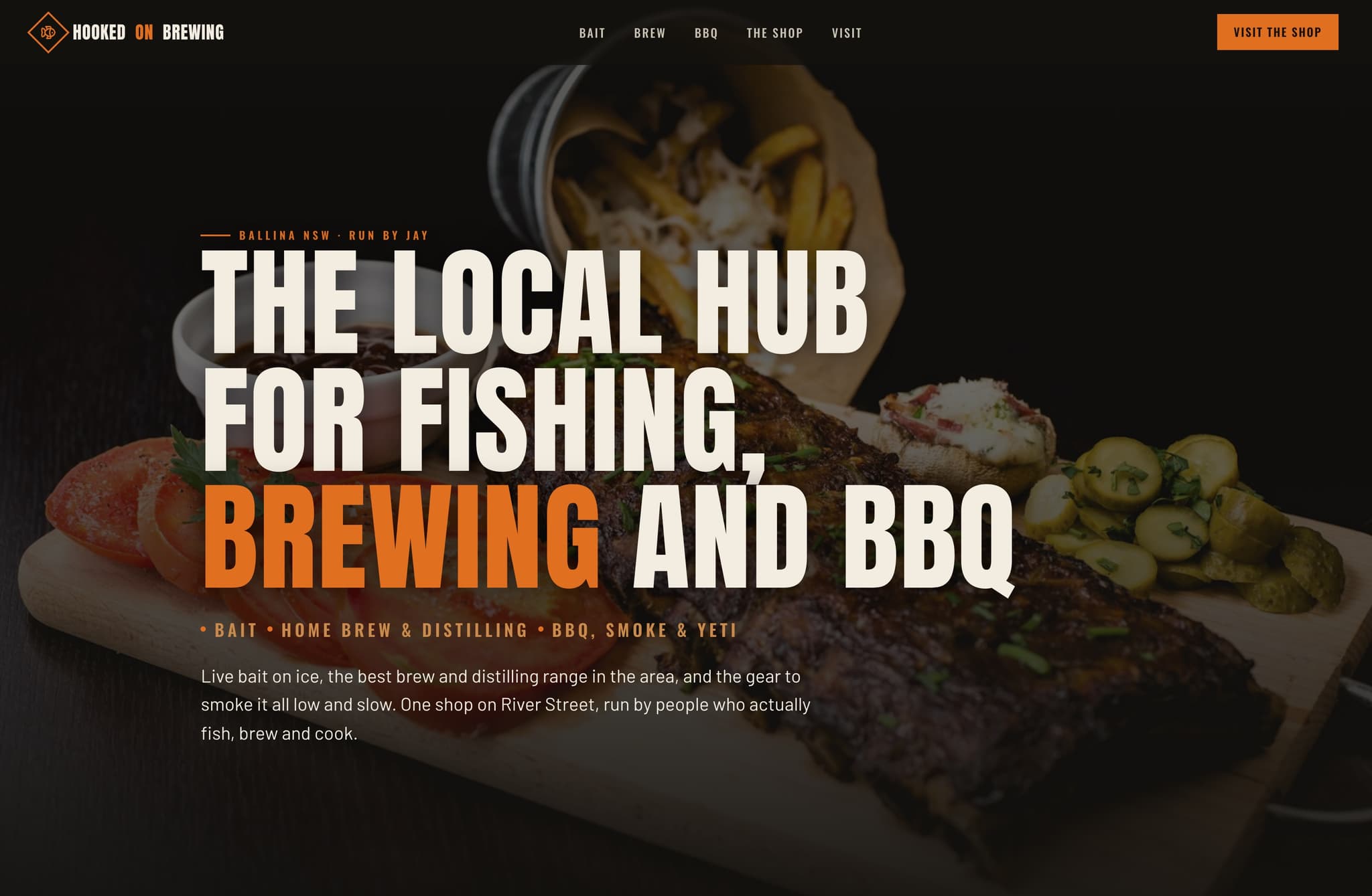 Hooked ON Brewing, Web Design project thumbnail