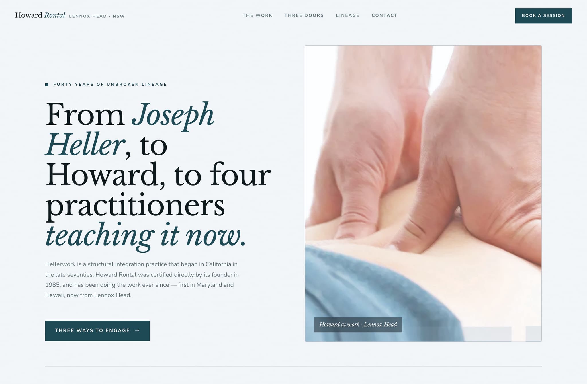 Howard Rontal Myofascial, Web Design project thumbnail