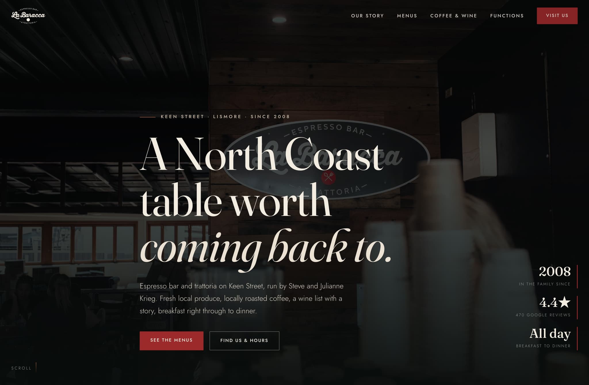 LA Baracca, Web Design project thumbnail