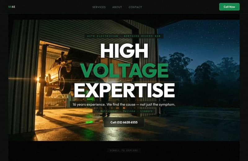 NRAE, Web Design project thumbnail