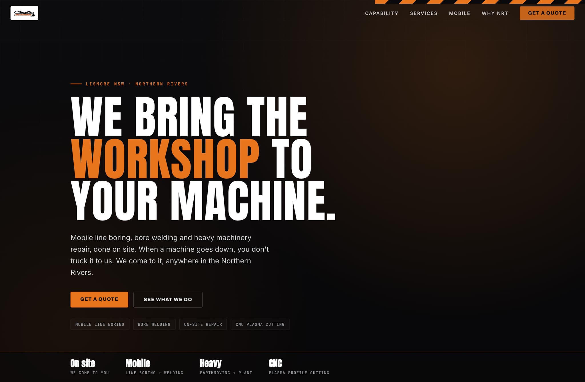 NRT Engineering, Web Design project thumbnail