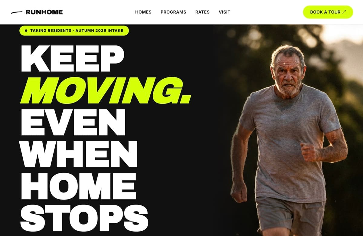 Runhome, Web Design project thumbnail