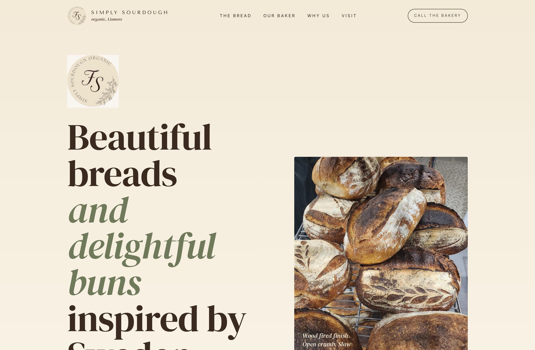 Simply Sourdough, Web Design project thumbnail