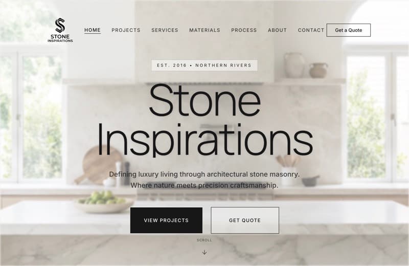 Stone Inspirations, Web Design project thumbnail