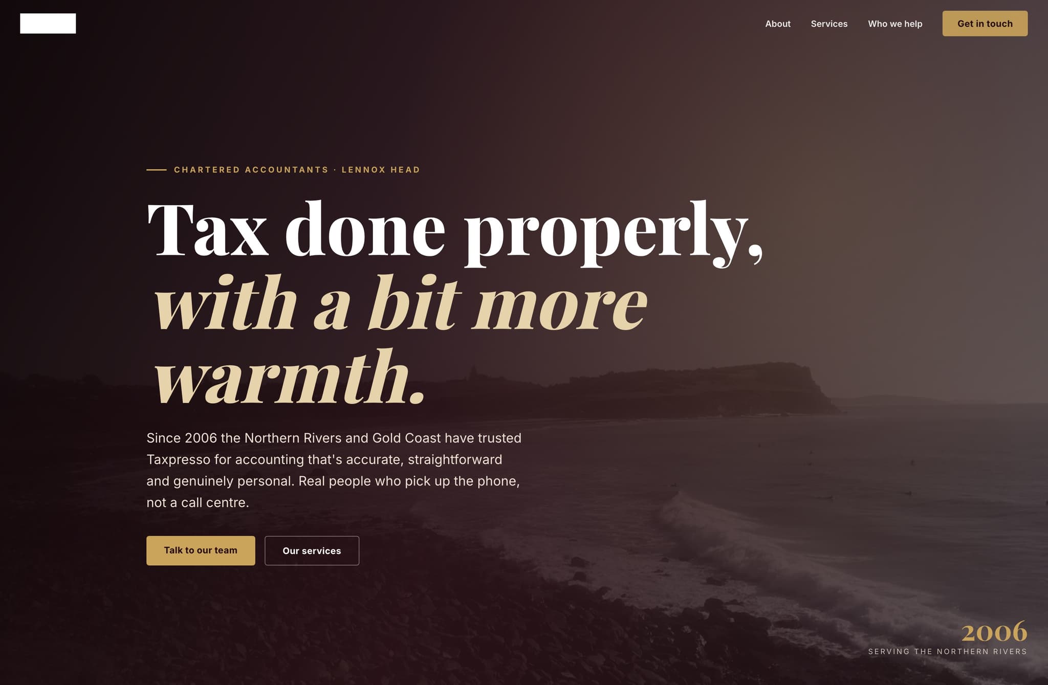 Taxpresso, Web Design project thumbnail