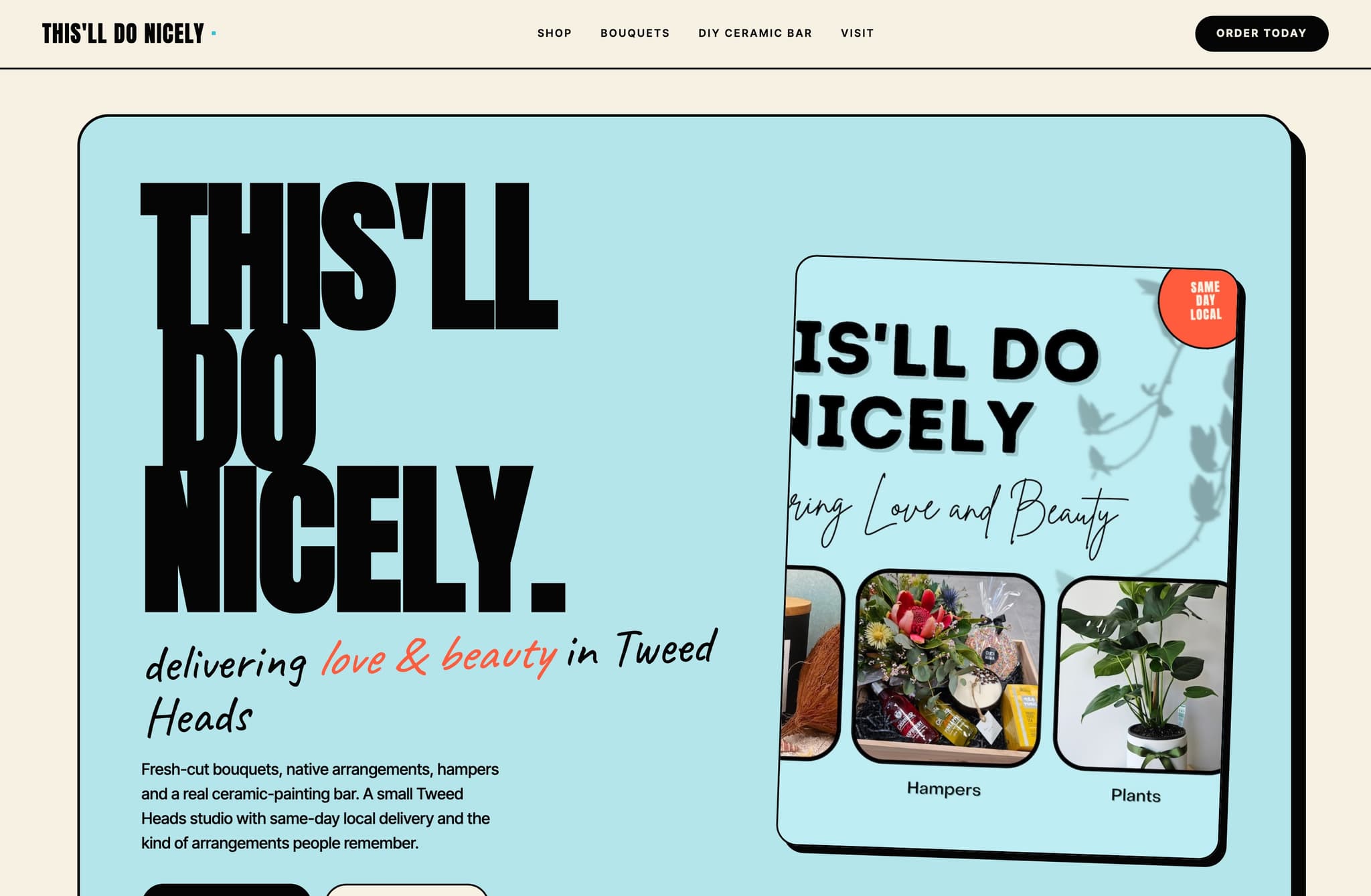 Thisll DO Nicely, Web Design project thumbnail