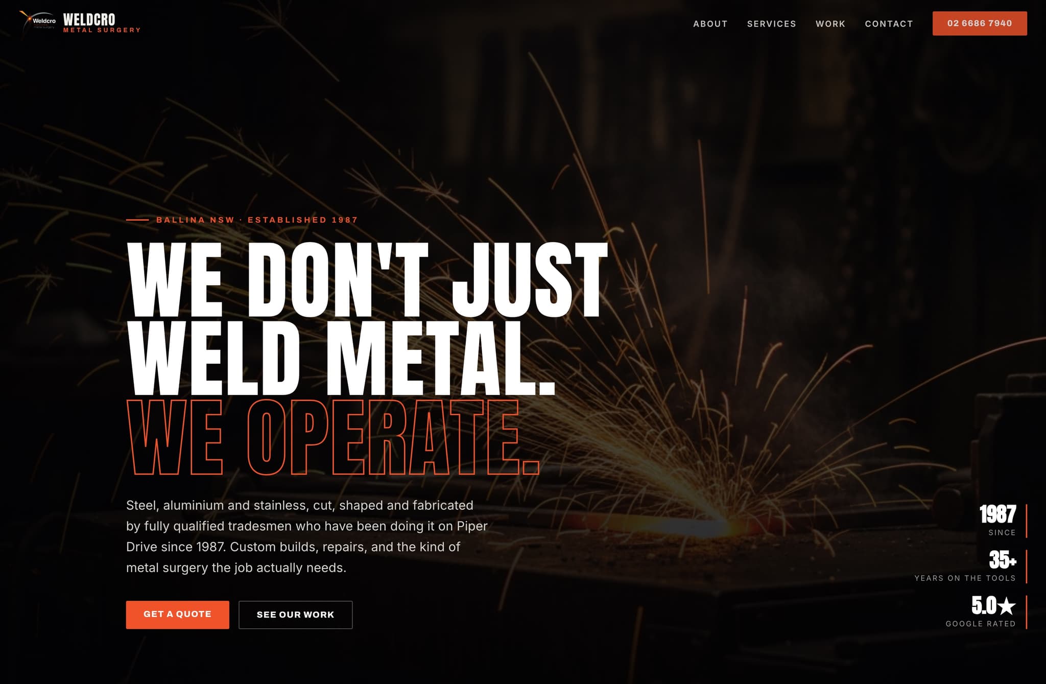 Weldcro, Web Design project thumbnail