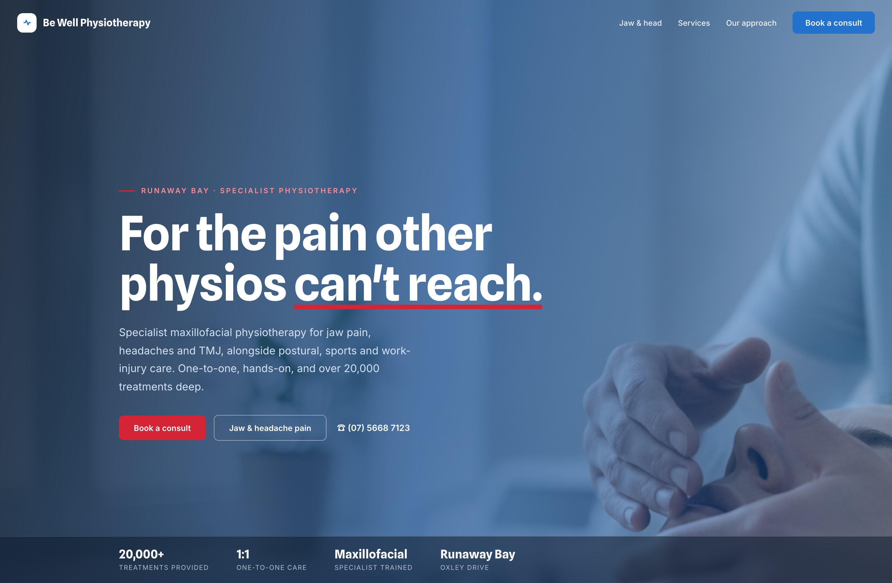 BE Well Physio, Web Design project thumbnail