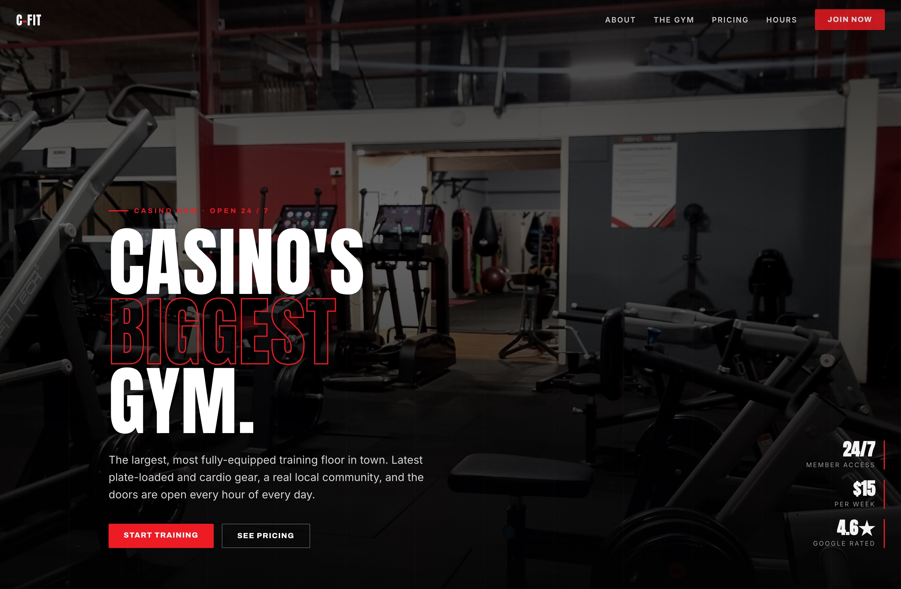 Casino Fitness, Web Design project thumbnail