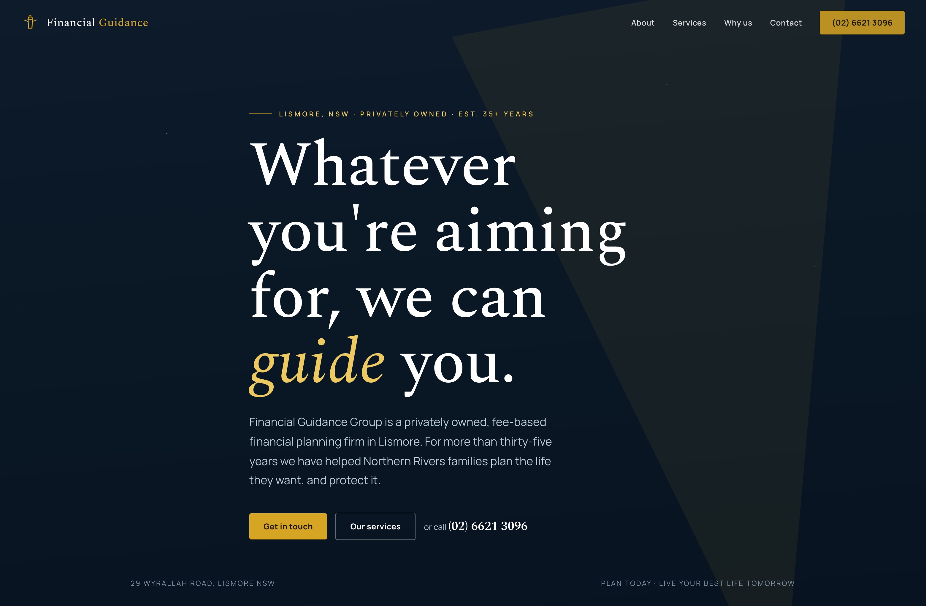 Financial Guidance Group, Web Design project thumbnail