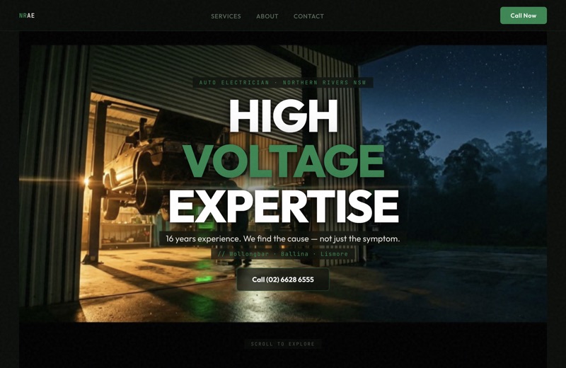 NRAE, Web Design project thumbnail