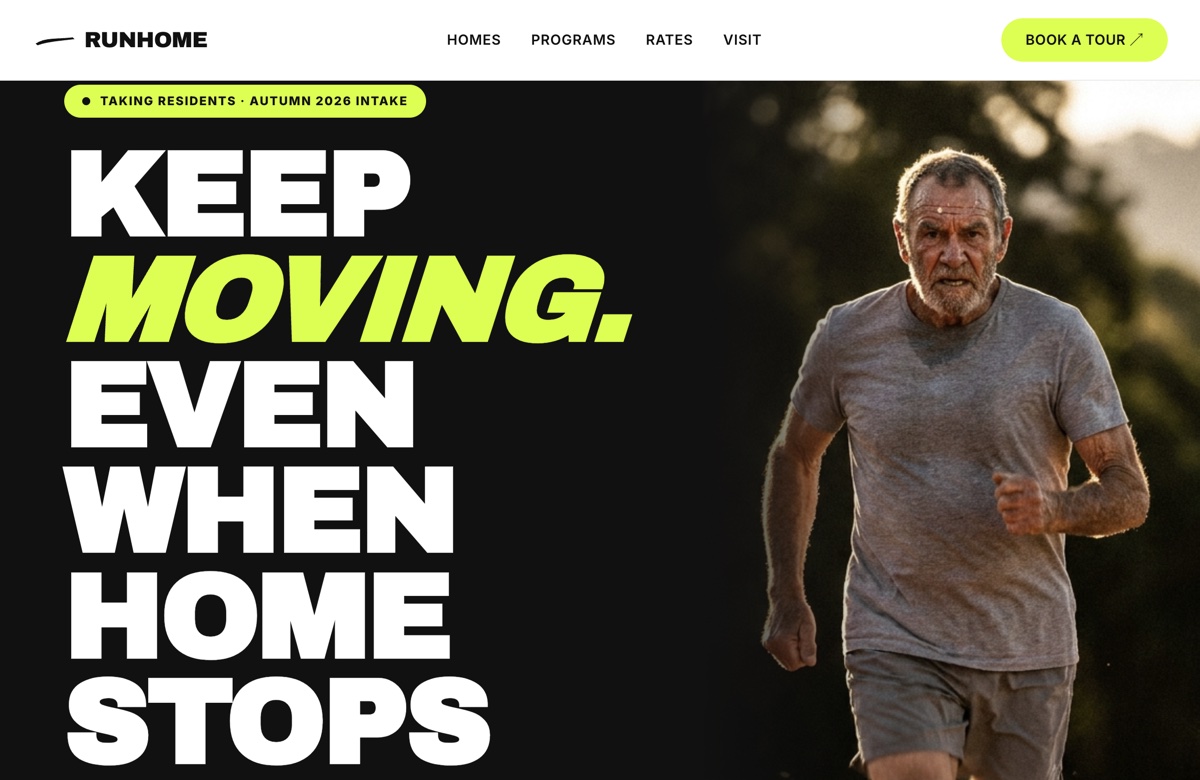 Runhome, Web Design project thumbnail