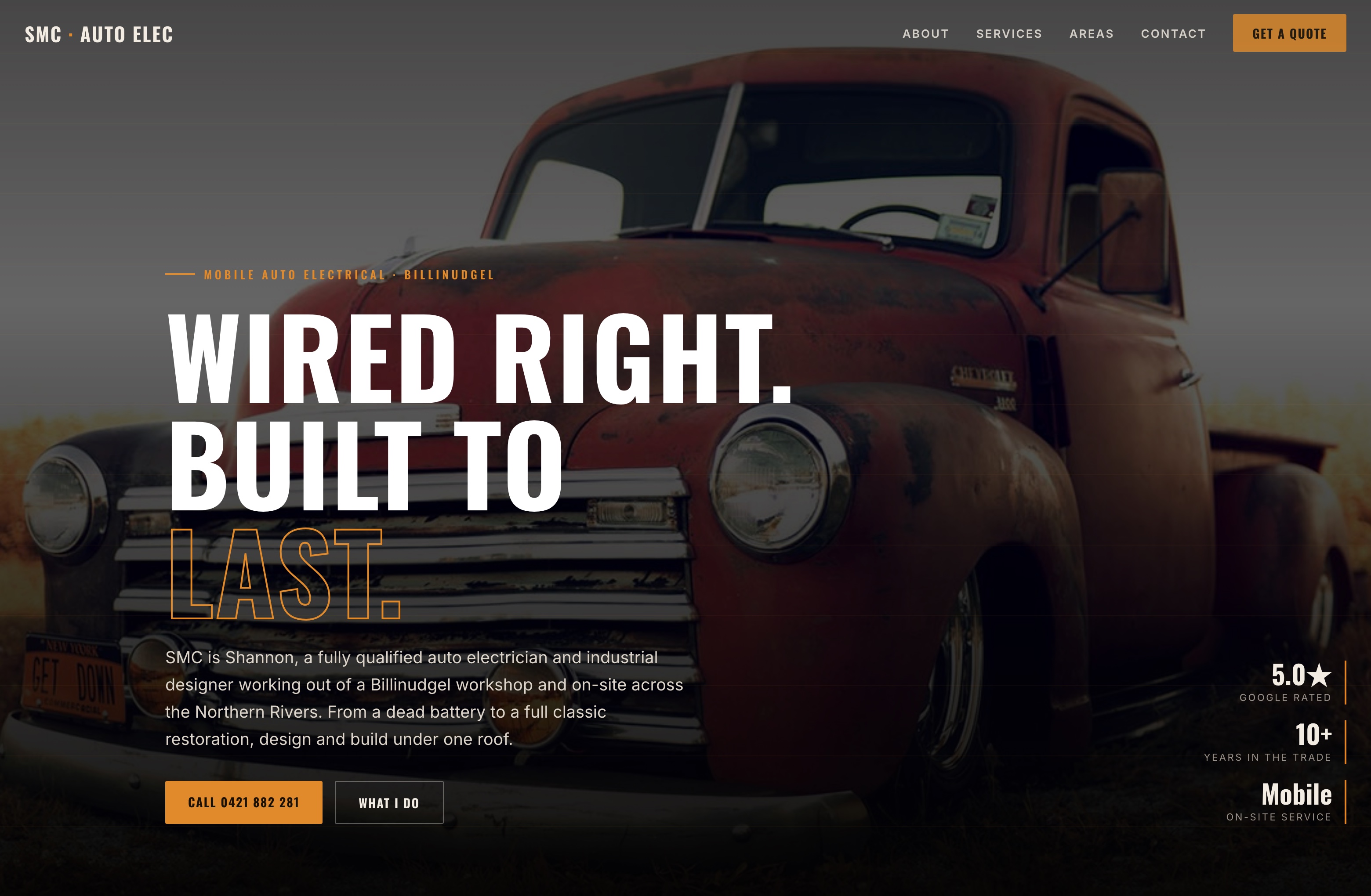 SMC Auto Electrical, Web Design project thumbnail