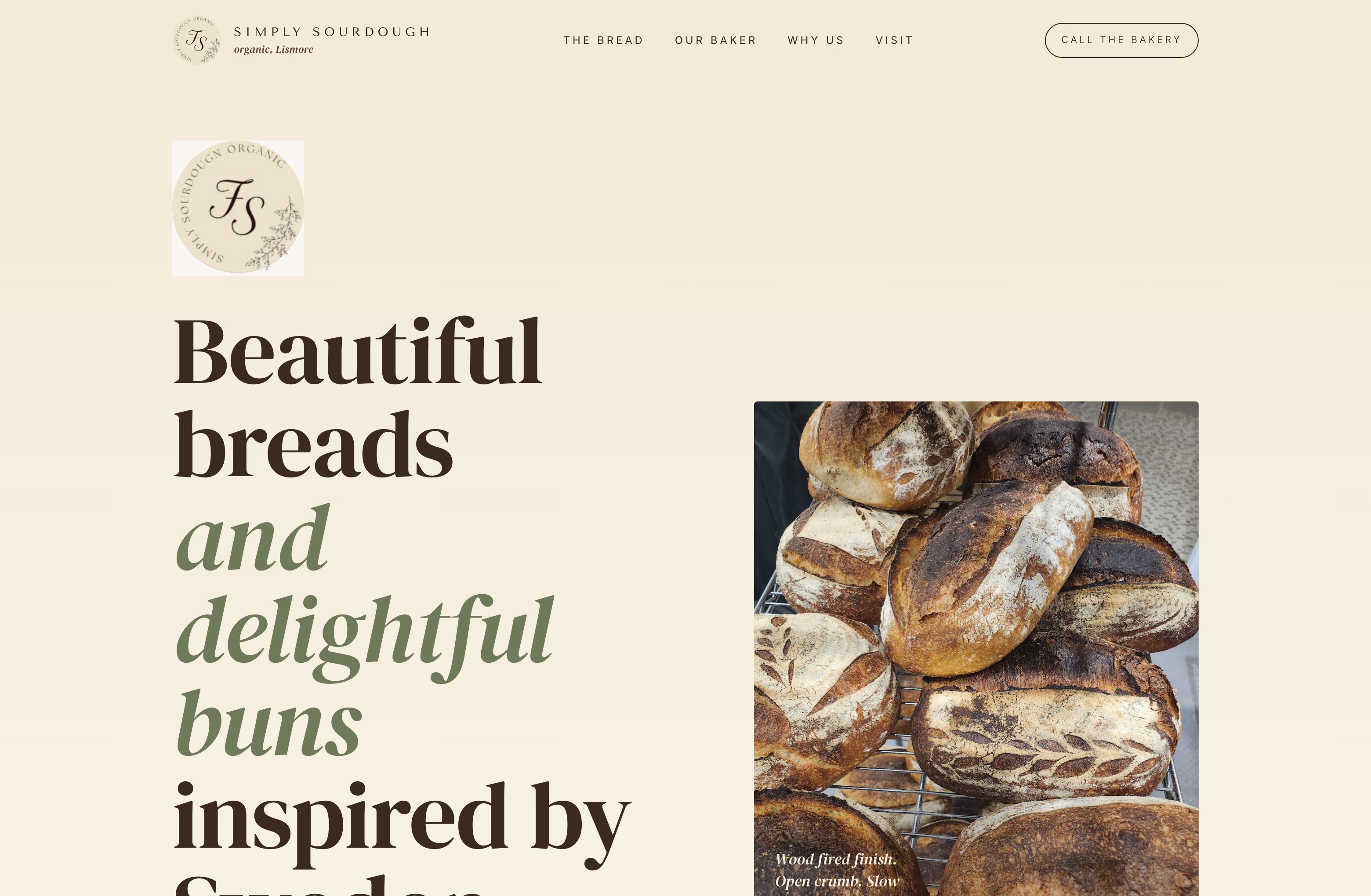 Simply Sourdough, Web Design project thumbnail