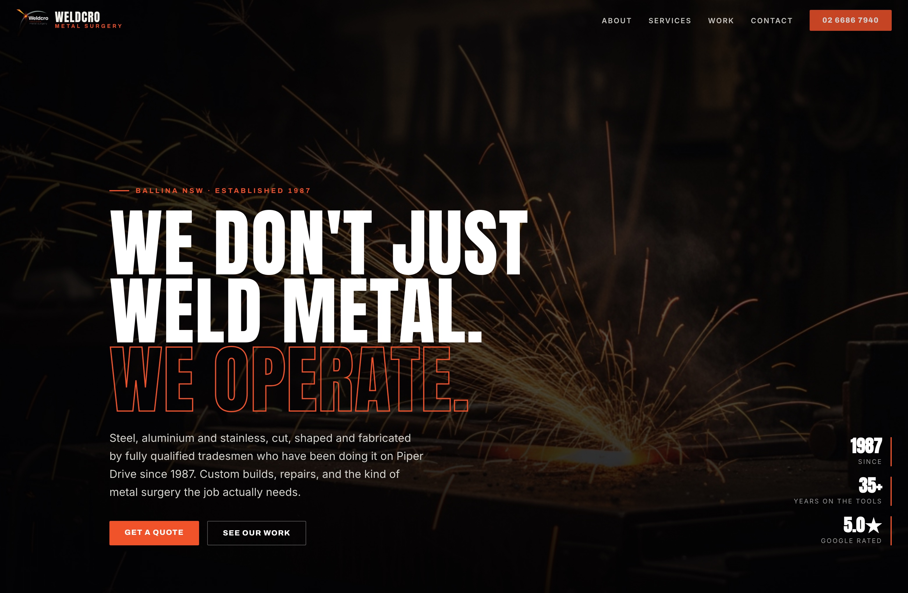 Weldcro, Web Design project thumbnail