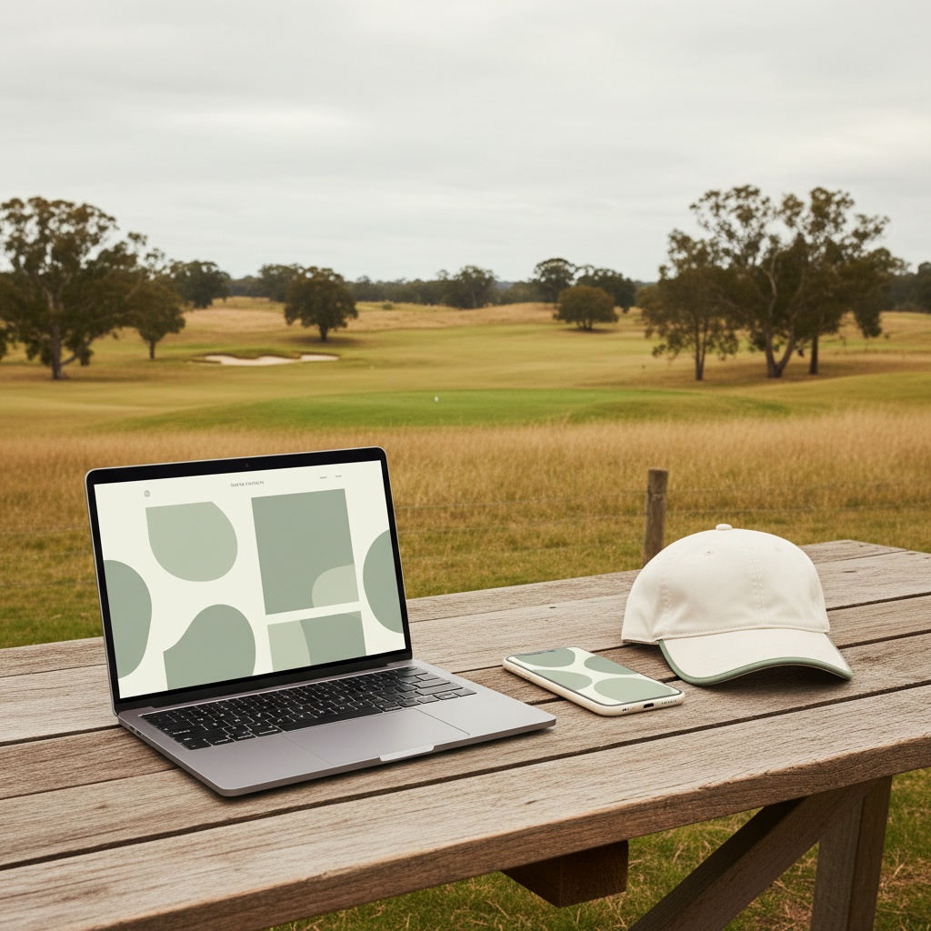 The course website on a laptop and phone, course in the background